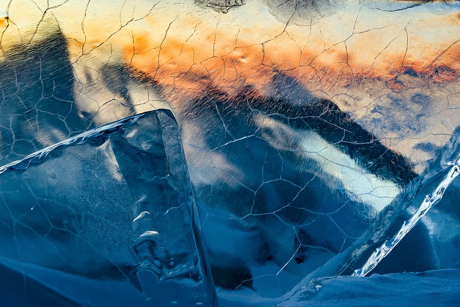 shattered glass, glass - material, water, blue, transparent, no people HD wallpaper