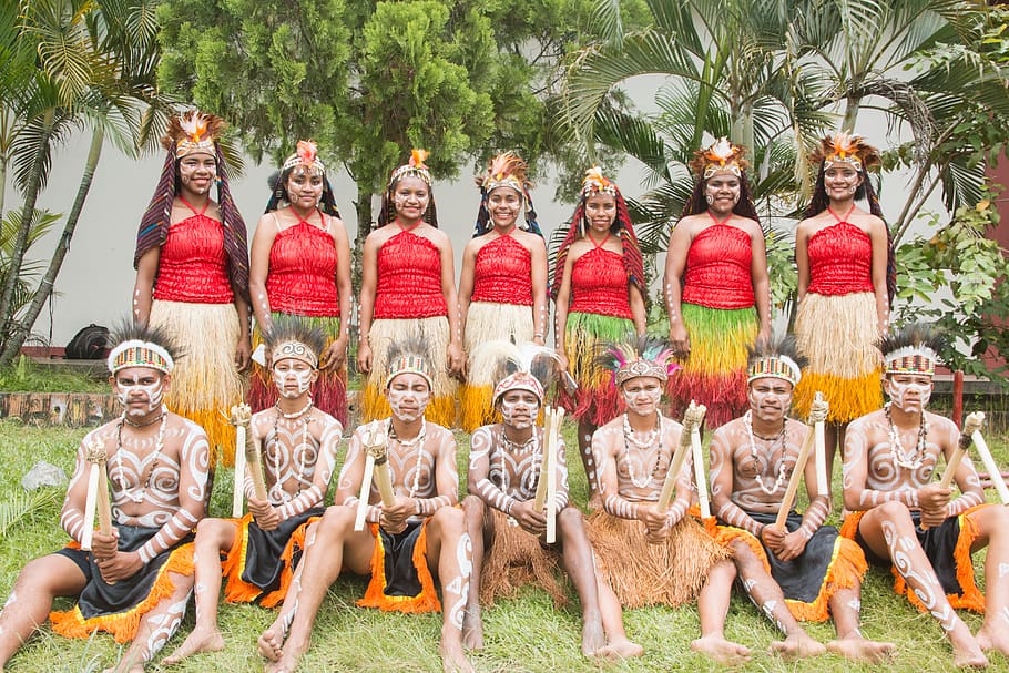 indonesia, west papua, sentani, budaya, live, culture, tribe, HD wallpaper