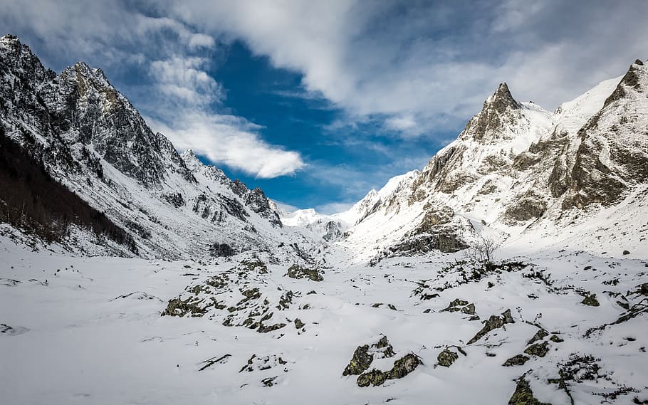 bouleste, pyrénées, mountain, snow, sky, cold temperature HD wallpaper
