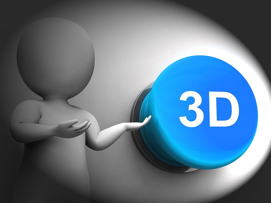 3d Pressed Meaning Three Dimensional Object Or Image, 3d graphics, HD wallpaper