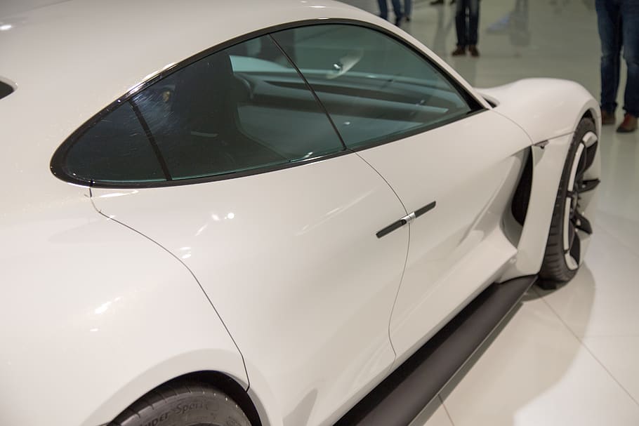 white car, vehicle, transportation, automobile, tire, wheel, machine HD wallpaper