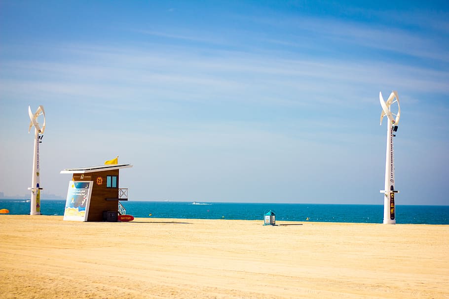 beach, sea, coast, sand, waters, sky, ocean, summer, travel HD wallpaper