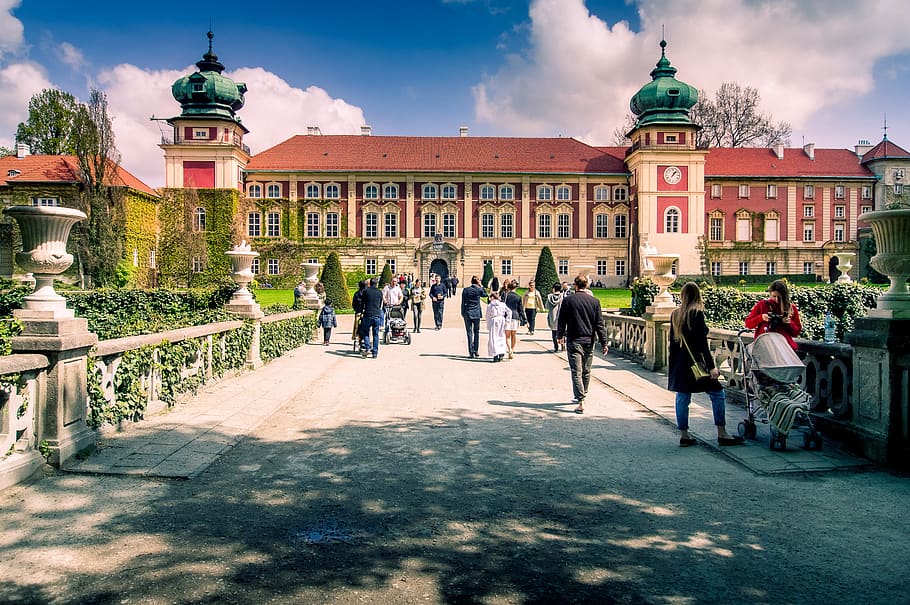 castle, łańcut, poland, architecture, spacer, monument, the museum HD wallpaper