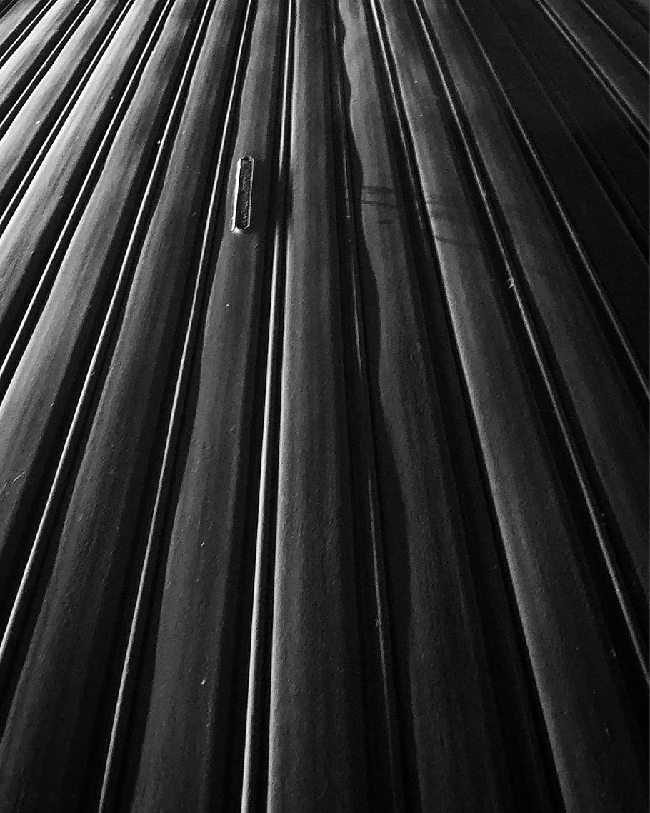 black, lines, perspective, black and white, light, abstract HD wallpaper
