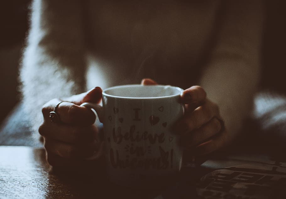 Person Holding White Mug, blur, blurred background, caffeine HD wallpaper