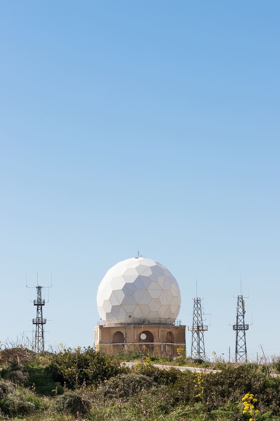 mosque, building, dome, architecture, observatory, malta, background, HD wallpaper