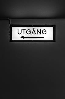 Utgang signage, symbol, text, number, emblem, transportation HD wallpaper