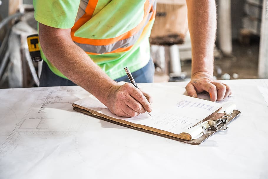 Construction Site Plans Photo, Hands, Work, occupation, one person HD wallpaper