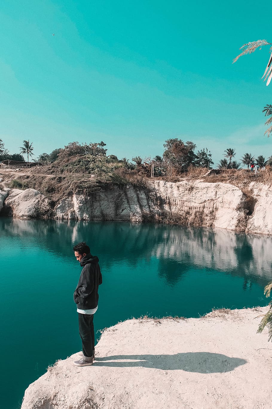indonesia, tangerang, water, one person, real people, lake HD wallpaper