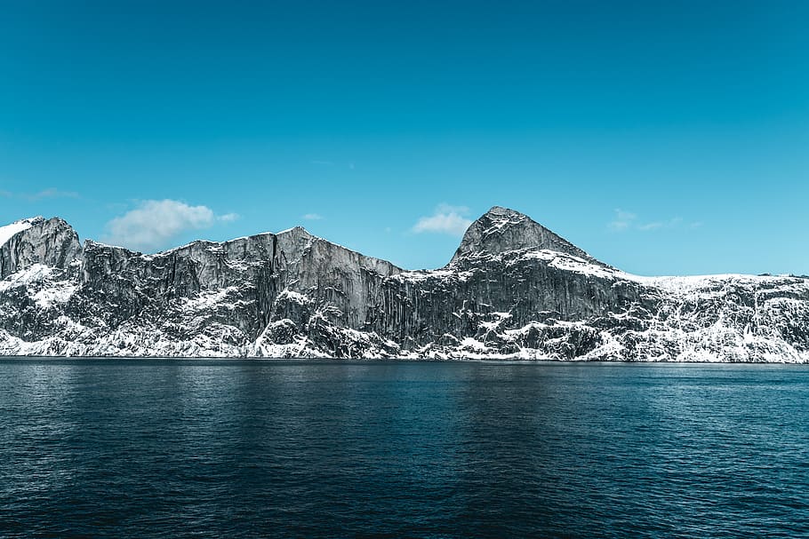 Icy Mountain Scenery, altitude, clouds, cold, daylight, daytime HD wallpaper