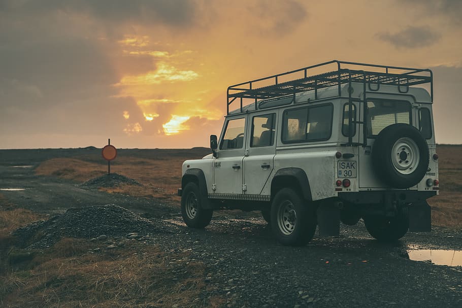 iceland, black sand beach, land rover, travel, lonely planet, HD wallpaper