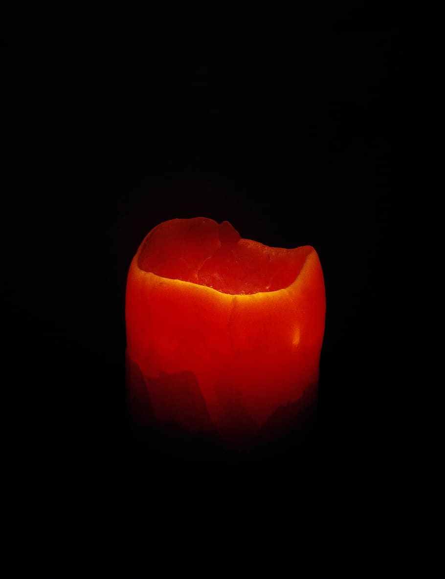escuro, dark, candle, red, vermelha, vela, black background HD wallpaper