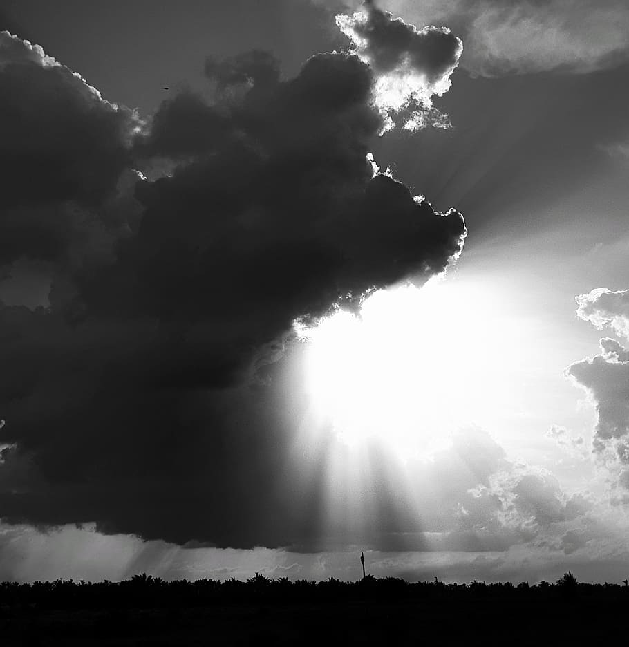 weather, sunlight, flare, cloud, outdoors, cumulus, clouds HD wallpaper