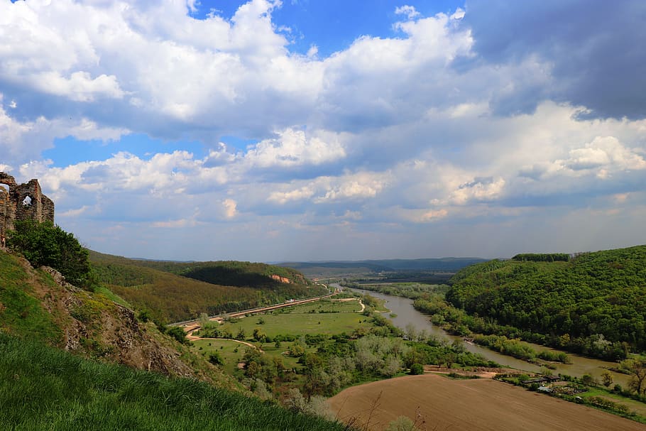 panorama, view, landscape, nature, travel, transylvania, hill HD wallpaper