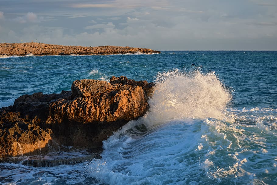 splash, water, sea, wave, crushing, splashing, seashore, foam spray HD wallpaper