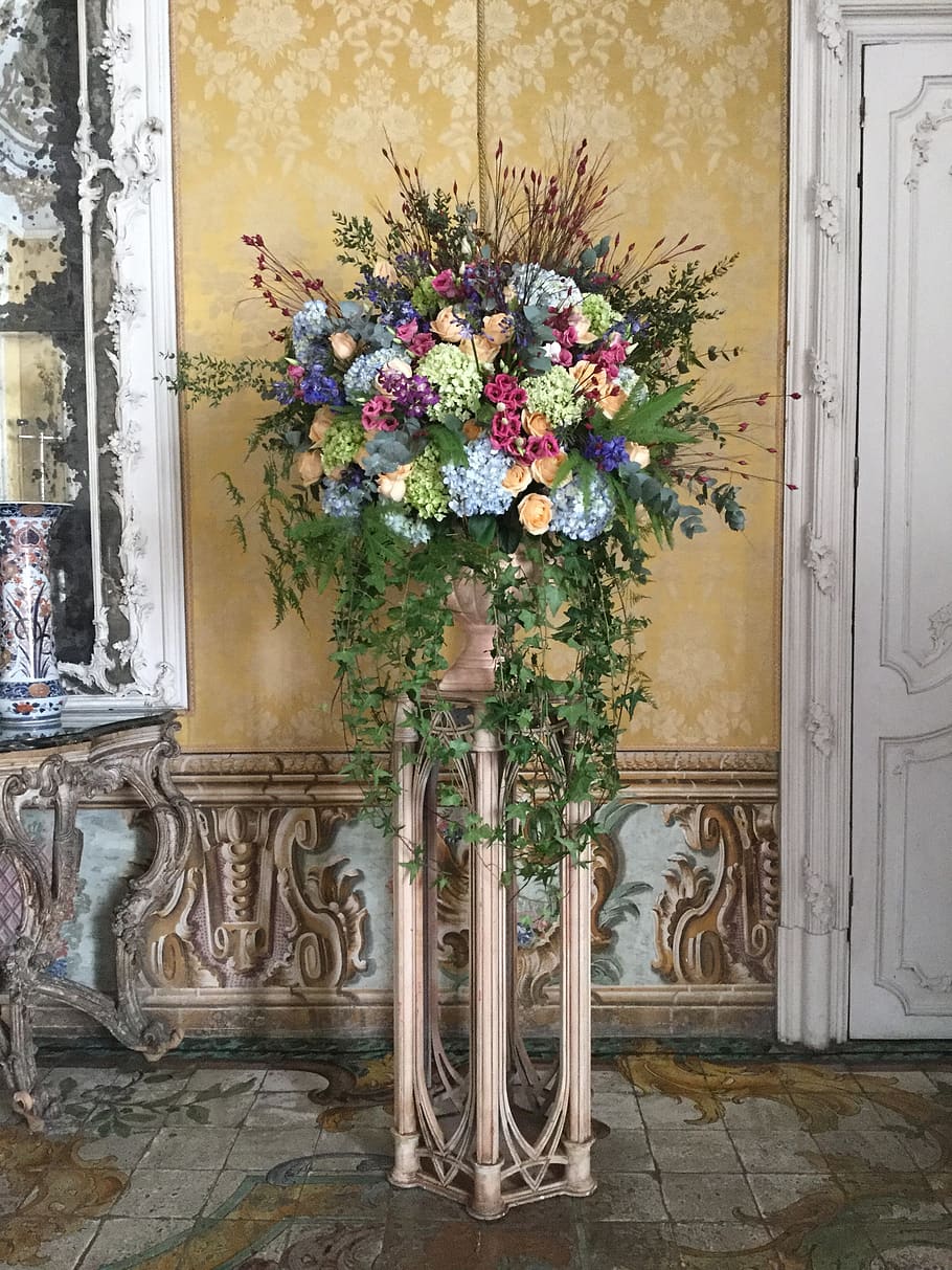 vase, bouquet, composition, romantic, wedding, isabelle mantle, HD wallpaper