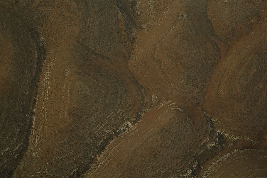 hill, green, white, red, orange, pattern, texture, aerial, full frame, HD wallpaper
