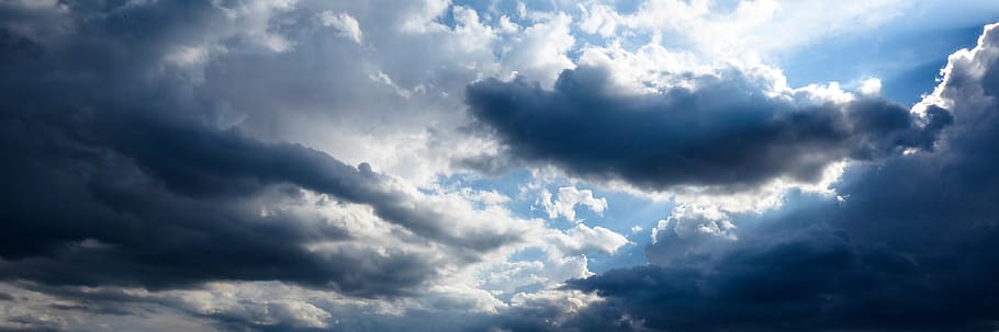 nature, sky, clouds, weather, dramatic, thunderstorm, weather mood HD wallpaper