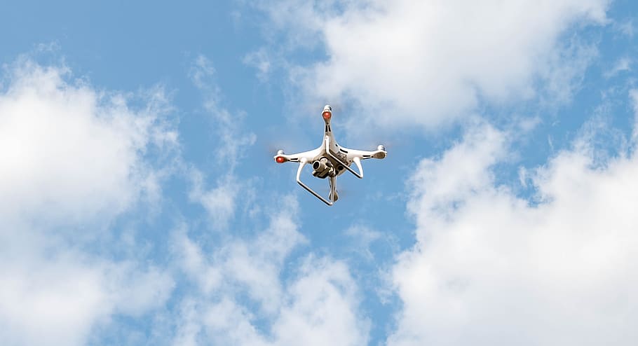 dji, phantom, drone, p4p, pro, aerial photo, flying, sky, low angle view HD wallpaper