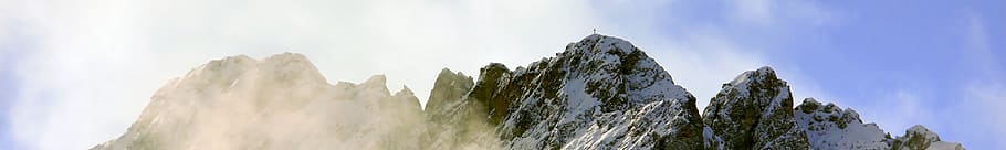 outdoors, nature, mountain range, peak, cliff, slope, scenery HD wallpaper