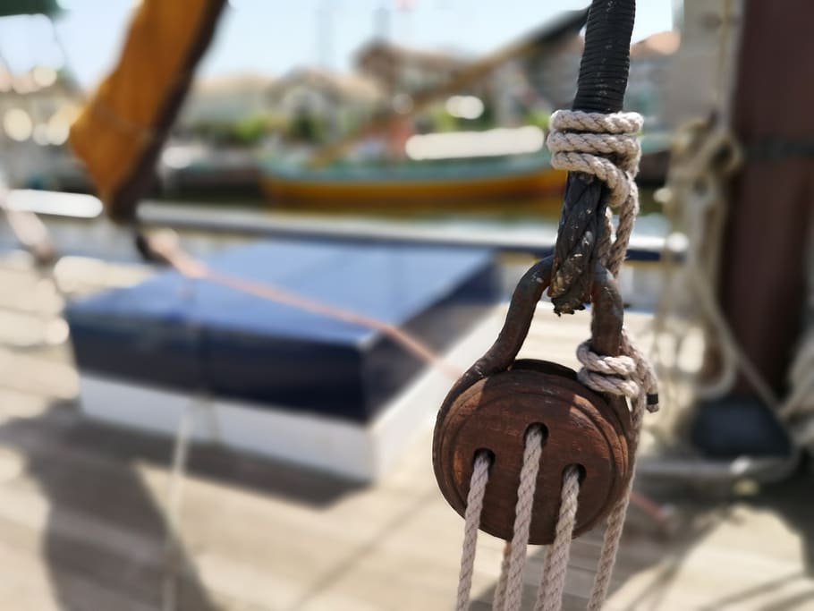 ship, canvas, ropes, blocks, dew, boat, leash, sailing vessel HD wallpaper