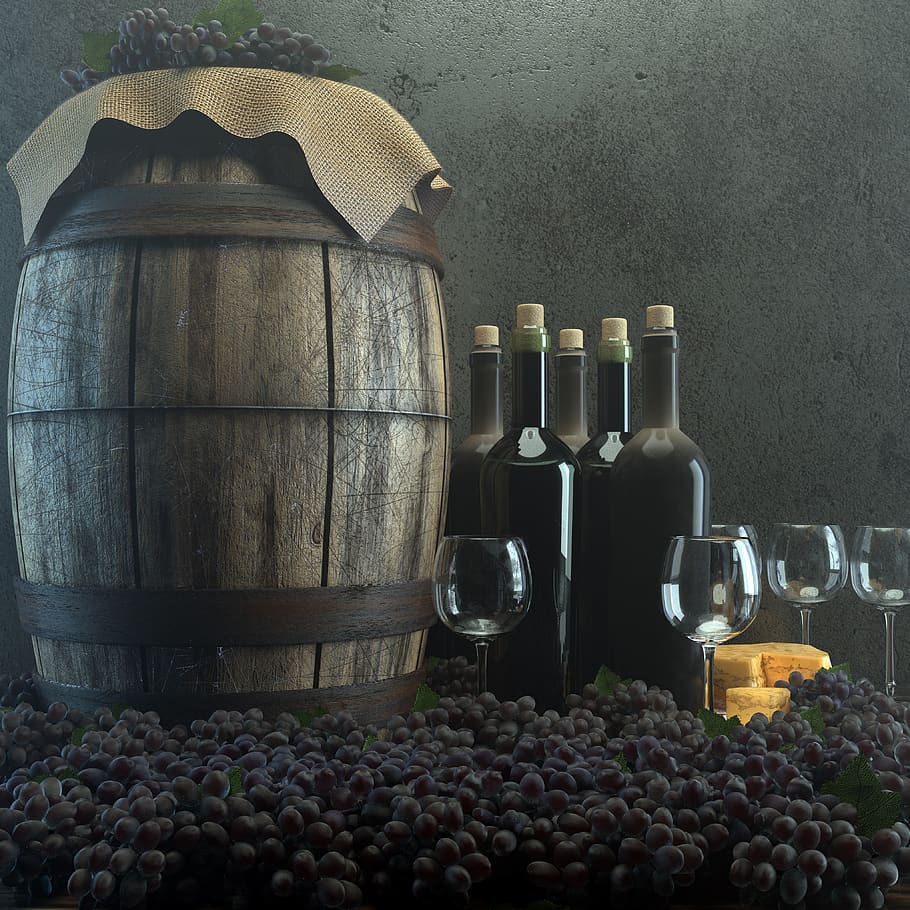 wine, cellar, dust, grapes, alcohol, harvest, vineyard, barrel HD wallpaper