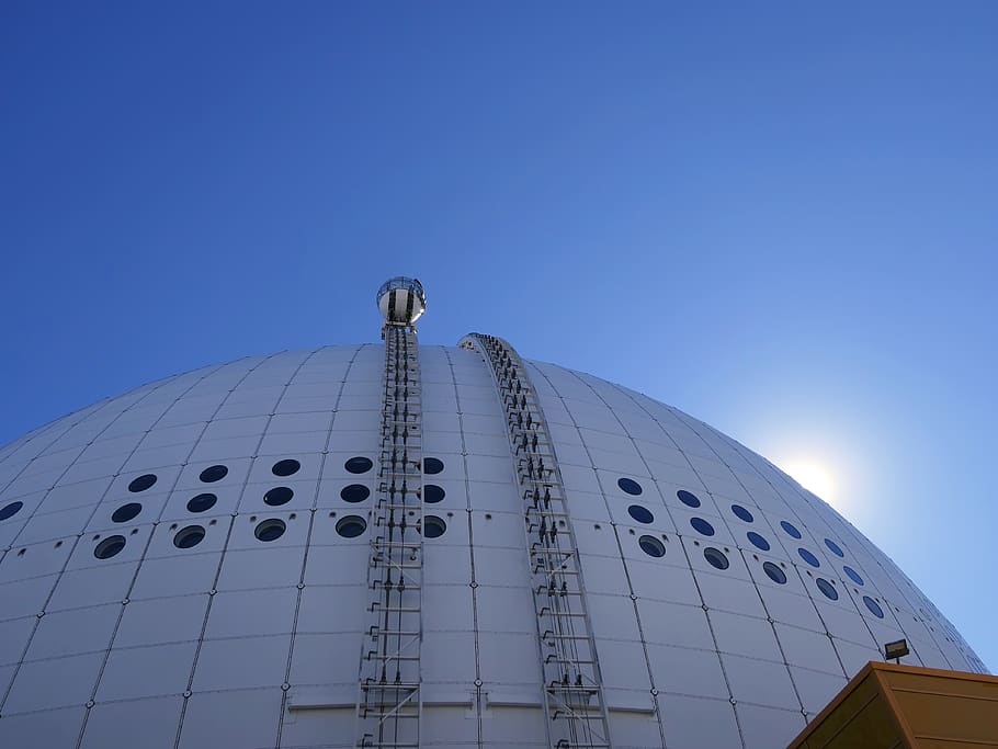 dome, ball, ascension, attraction, skyview, rail, structure HD wallpaper
