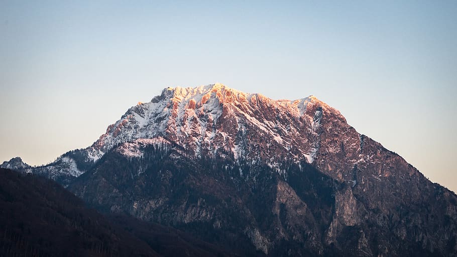 white and brown mountain range, nature, outdoors, peak, snow HD wallpaper