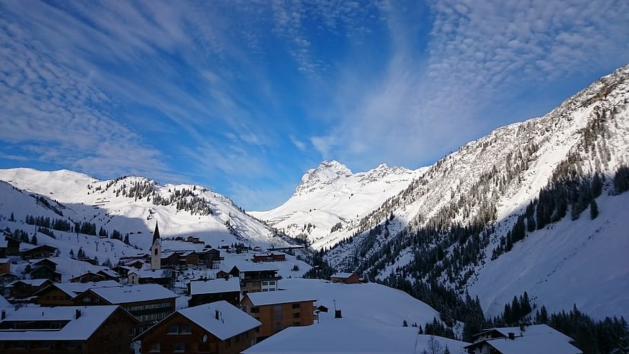 winter, snow, mountains, cold, nature, landscape, alpine, winter magic HD wallpaper