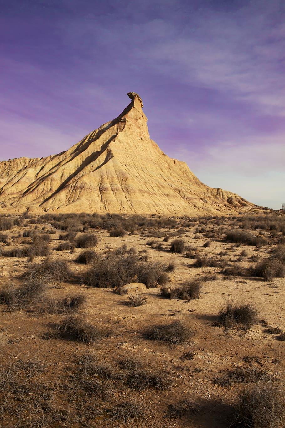 brown mountain cliff, nature, outdoors, desert, soil, mesa, spain, HD wallpaper