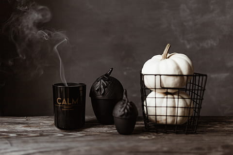 HD wallpaper selective focus photography of white and orange pumpkins on  gray wooden surface  Wallpaper Flare