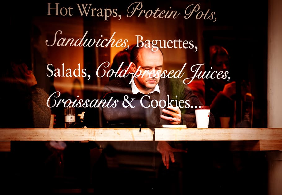 ot wraps protein pots, person, human, pub, bar counter, beverage HD wallpaper