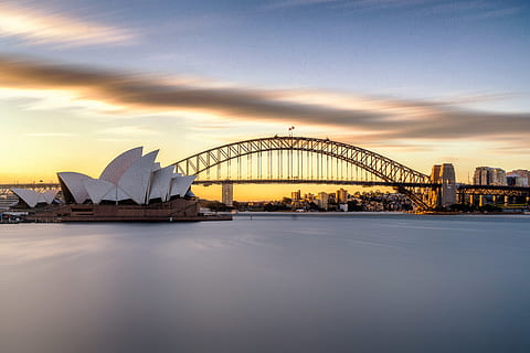 Opera House during daytime, building, architecture, bridge, city HD wallpaper
