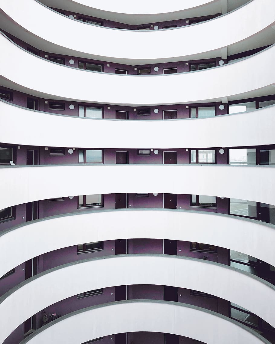 white building interior, berlin, urban, city, hallesches ufer 24 HD wallpaper