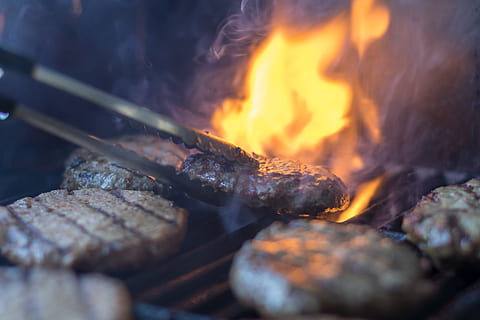 bbq, barbecue, barbeque, cooking, meat, grill, grilling, burger HD wallpaper