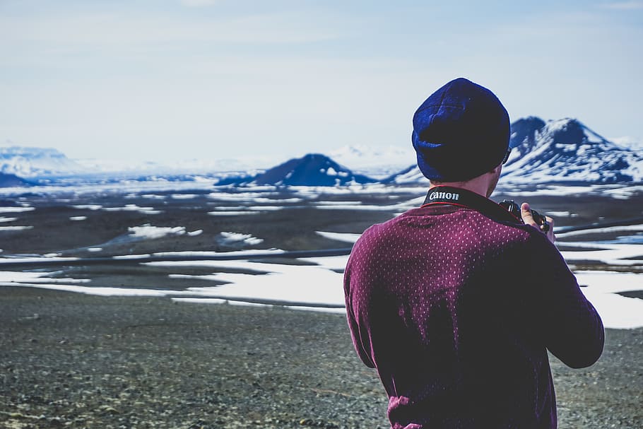 man taking picture, person, human, people, iceland, photographer HD wallpaper