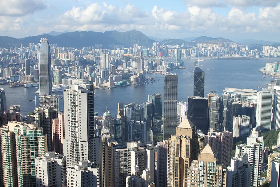 hong kong, city, built structure, building exterior, architecture, HD wallpaper