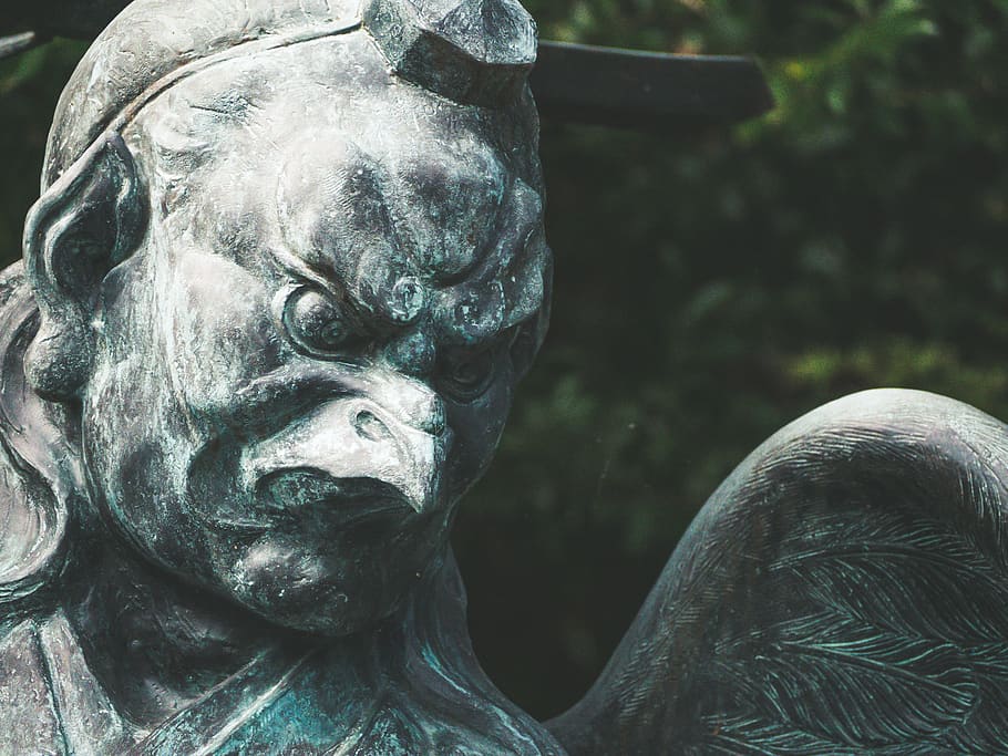 gray concrete eagle statue during daytime, art, sculpture, ornament HD wallpaper