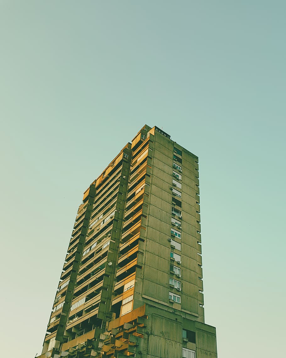 beige high rise building, built structure, architecture, sky HD wallpaper