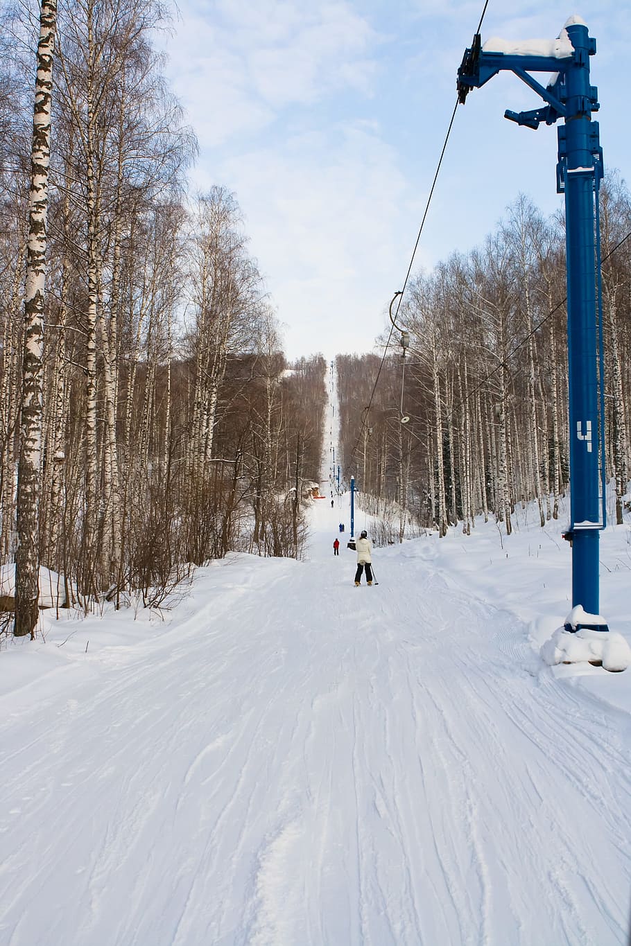 ski, winter, snow, slope, people, skiers, sport, cold temperature HD wallpaper