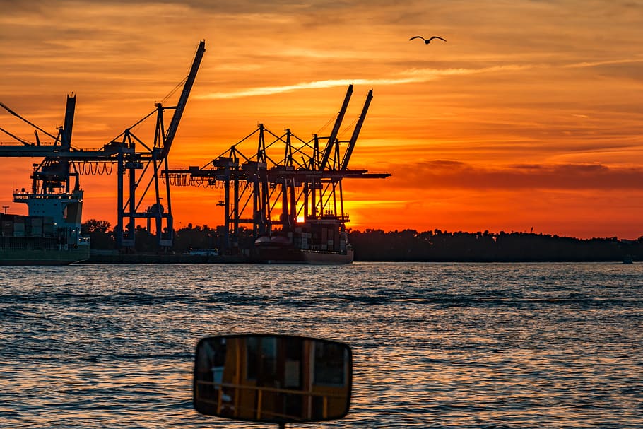 elbe, architecture, hamburg, river, city, germany, water, building HD wallpaper