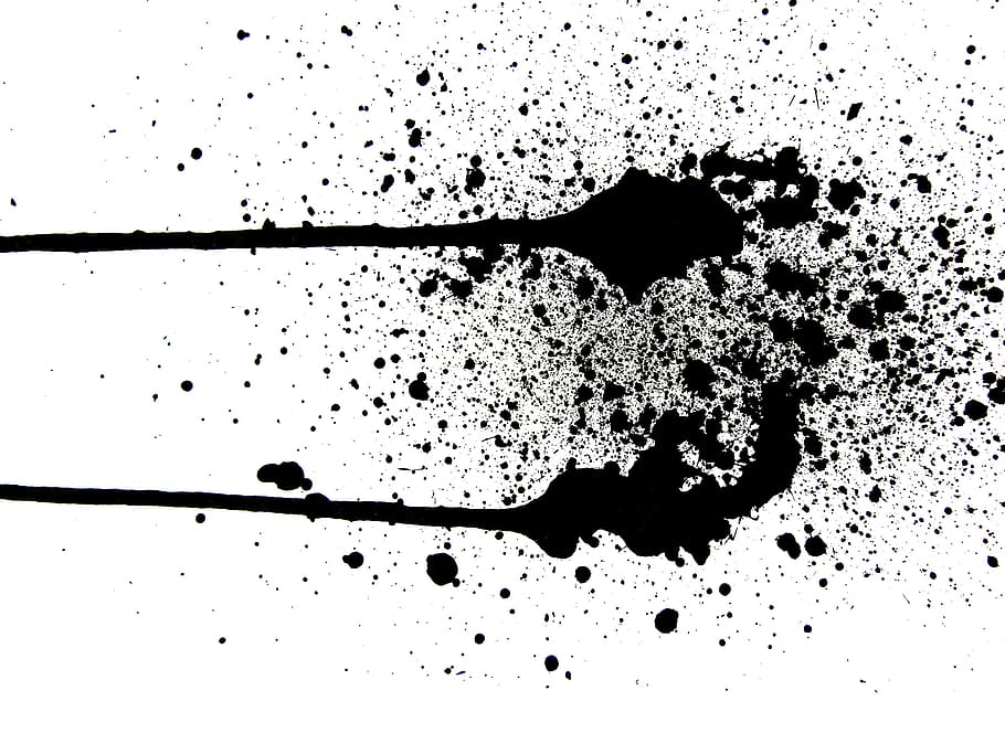 splatter, splattered, paint, spray, background, white, blob HD wallpaper