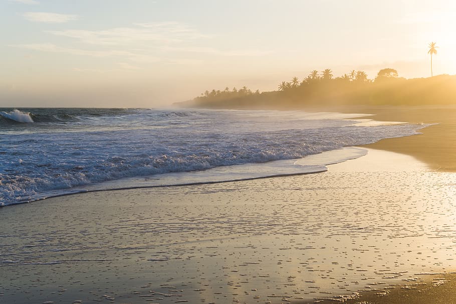 sri lanka, ocean, sea, sunset, beach, silence, travel, sunrise HD wallpaper