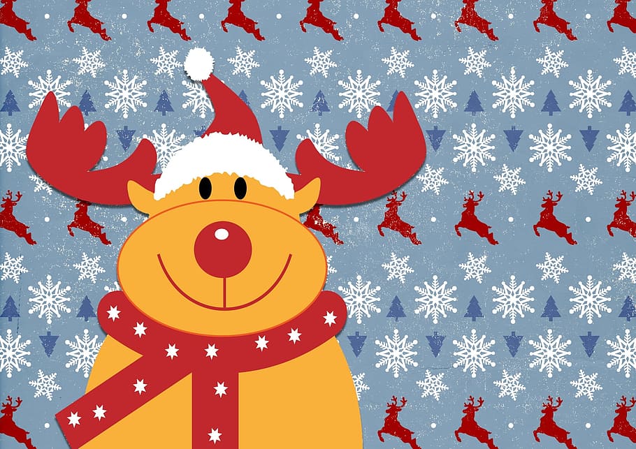 christmas, time, event, graphics, red, holiday, celebration HD wallpaper