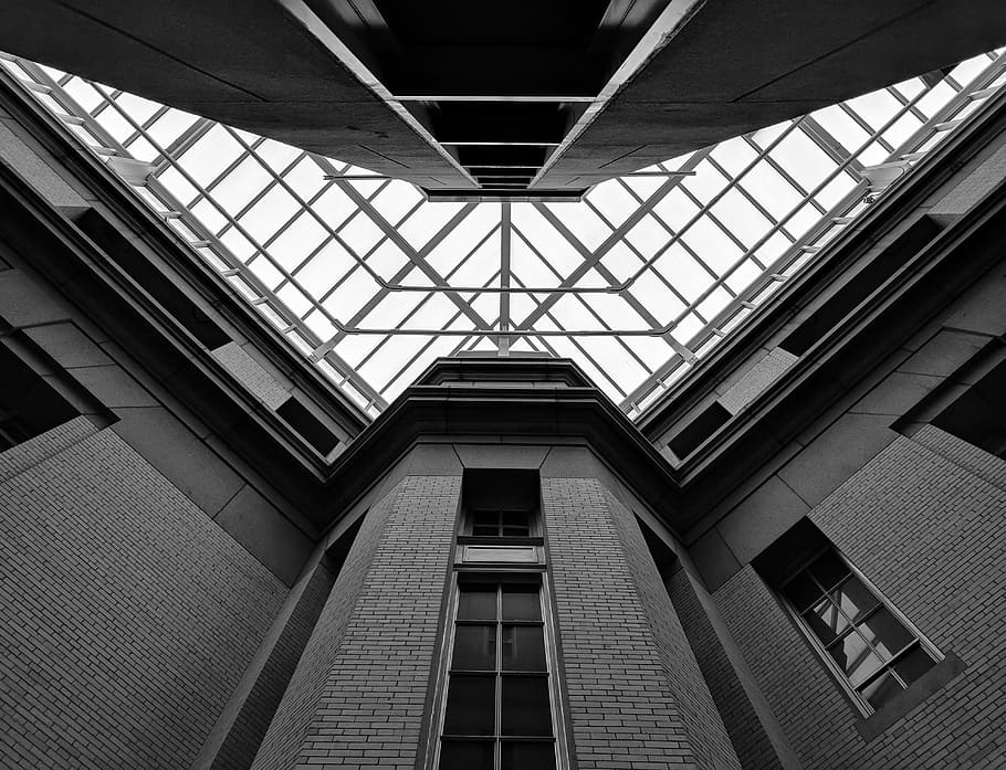 low angle photography inside the building, washington, united states HD wallpaper