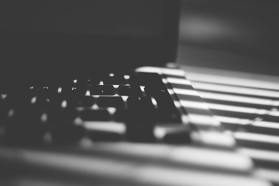 computer, personal, laptop, keys, keyboard, technology, selective focus HD wallpaper