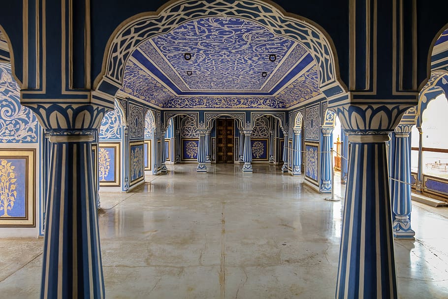palace, jaipur, india, space, architecture, built structure, HD wallpaper