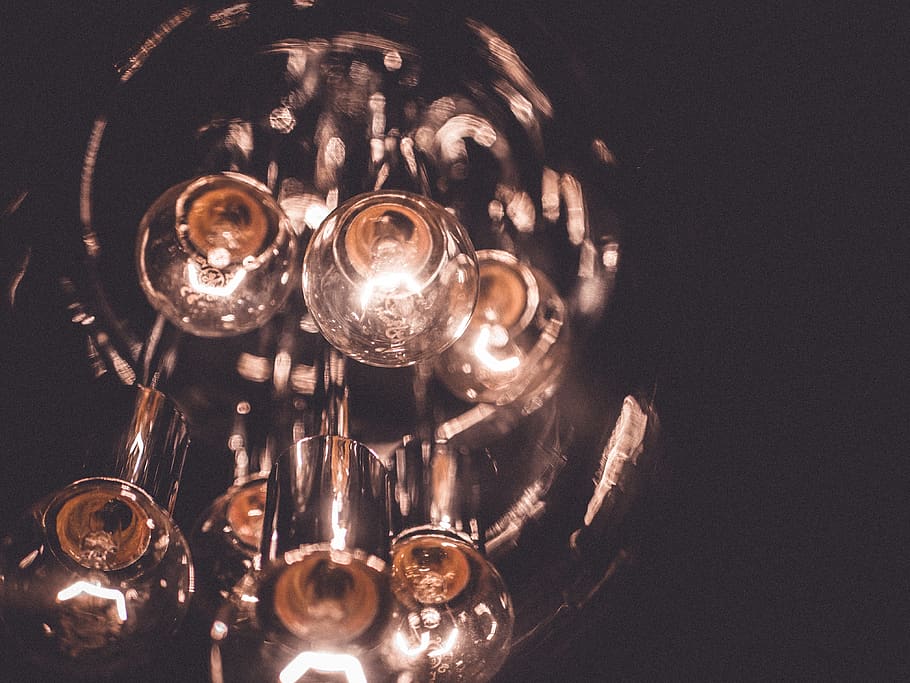 light, lightbulb, lamp, dark, minimal, decor, interior design HD wallpaper