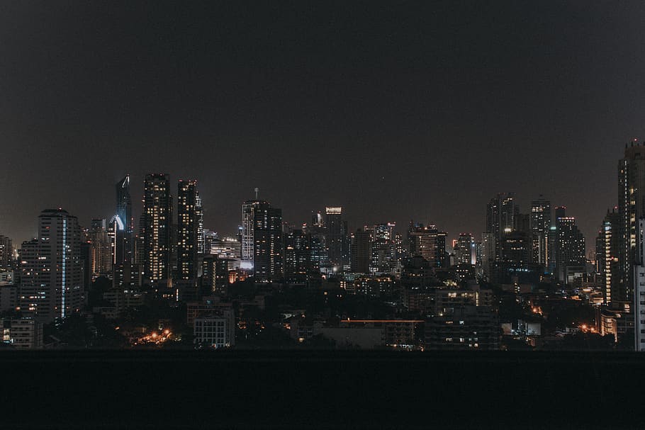 thailand, bangkok, city, building exterior, night, architecture HD wallpaper