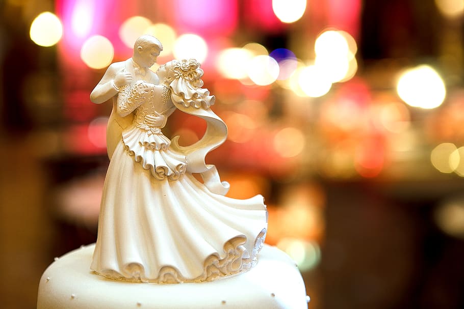 bride, decoração, noivo, festum, love, bolo de casamento, HD wallpaper